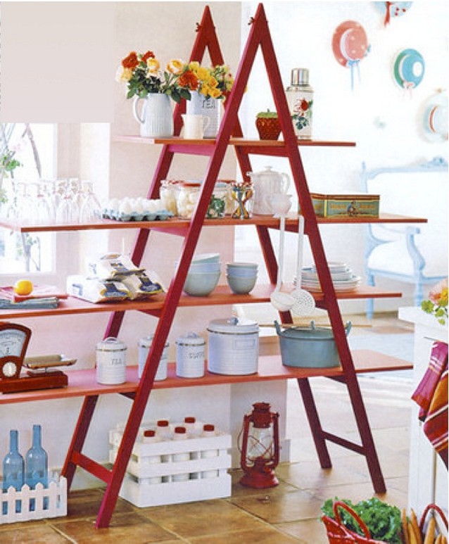 decoracao interiores revistas:Ladder Shelves for Display Ideas decoracao interiores revistas:Ladder Shelves for Display Ideas